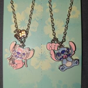 Disney Stitch & Angel BFF Necklace Set